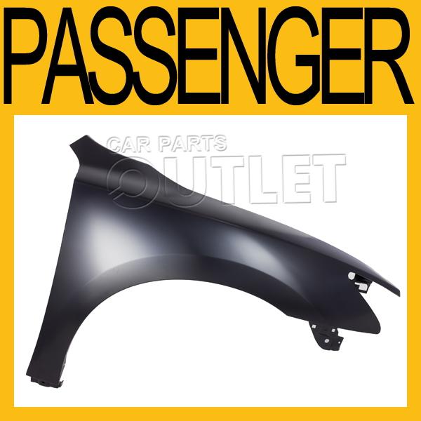 2009-2012 nissan maxima passenger front fender primered black steel primed right