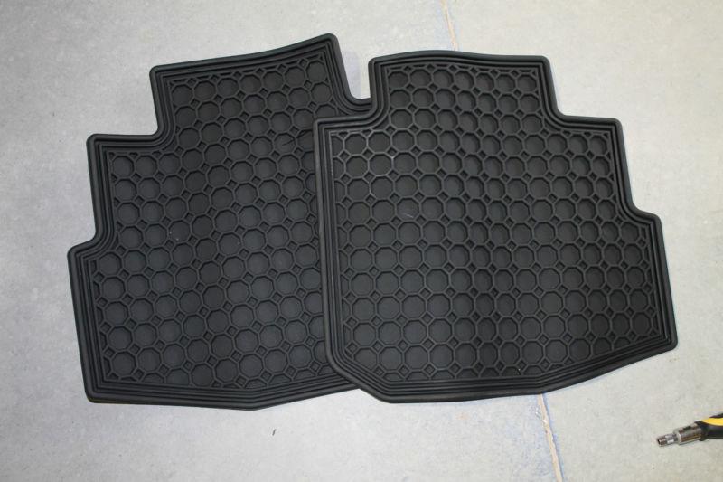 2006-2011 cadillac dts rear premium all-weather floor mats 17800149 oem gm new