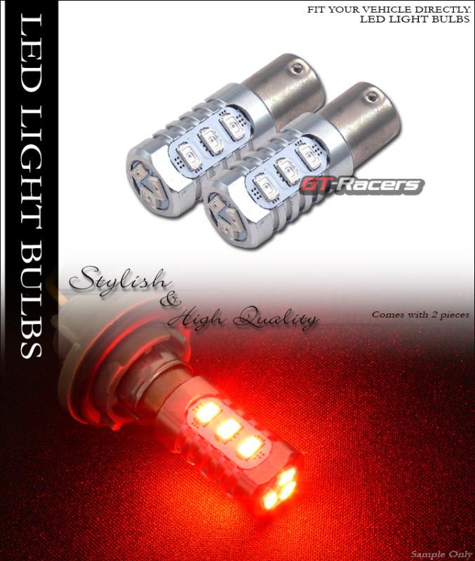 2x red 1156 ba15s base 12 5730 smd led stop/brake lamp light bulb 89 97 s25 p21w