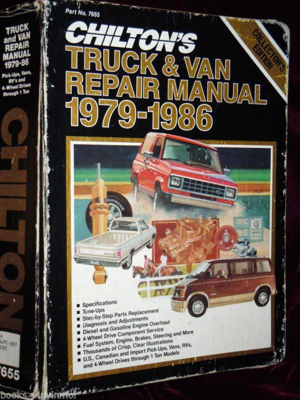 Chilton's truck & van repair manual 1979-1986 hc collector's edition 1988