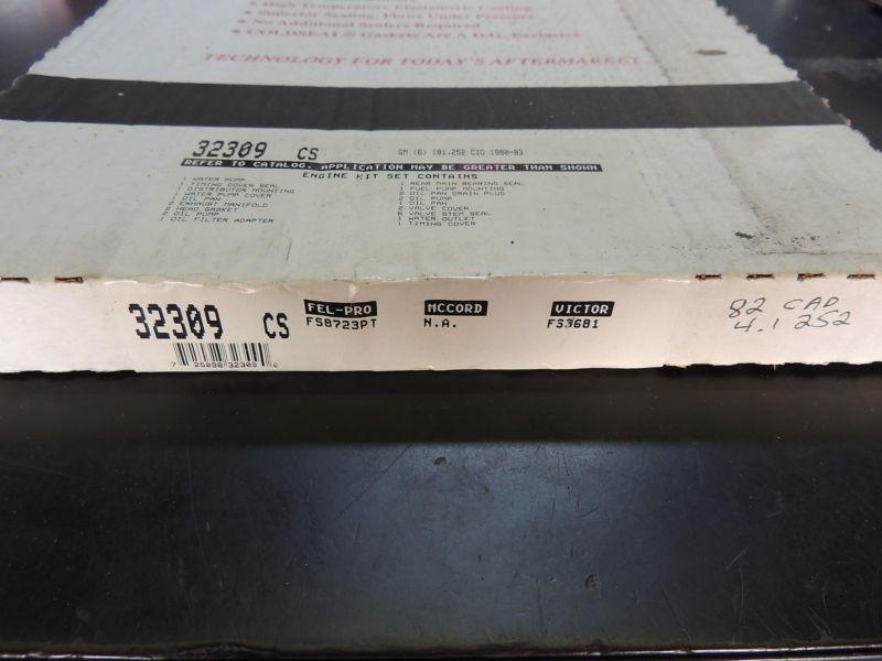 Detroit/iseal/corteco full set gaskets 32309cs gm 181 252 6 cyl engines