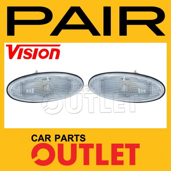 99-03 mazda protege side marker reflector light lamp assembly left+right pair