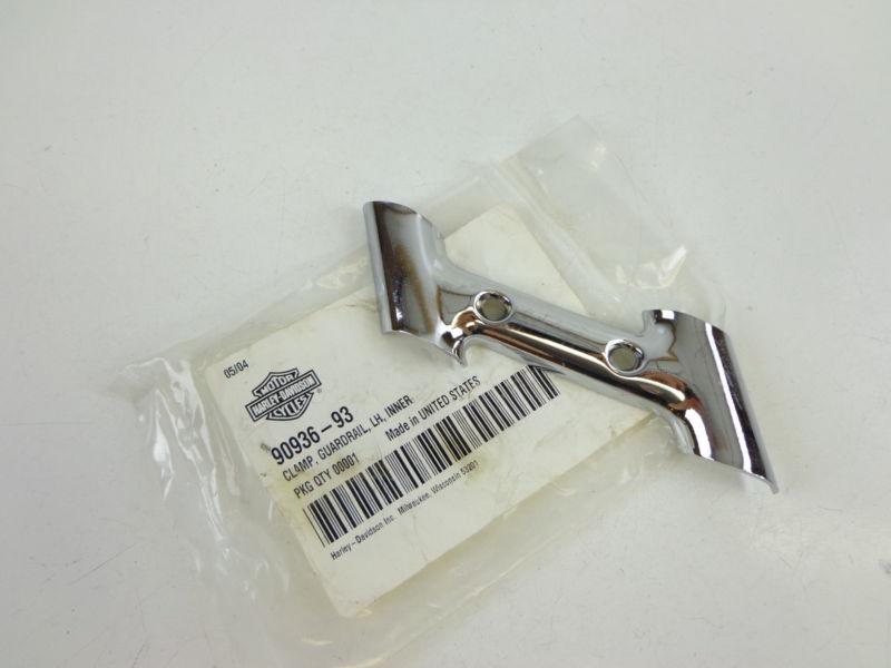 Harley davidson saddle bag rail clamp inner left 90936-93