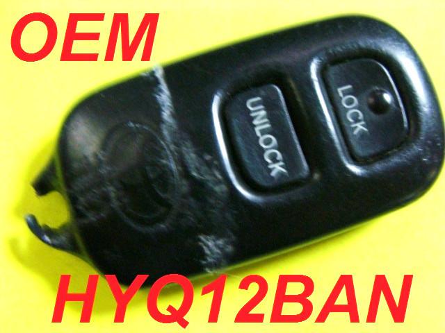 Oem highlander rav4 prius keyless entry remote key fob transmitter hyq12ban