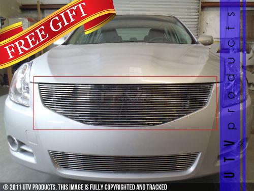 2010 2011 2012 nissan altima 1pc upper replacement chrome billet grille kit 4dr 