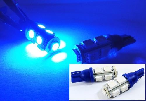 Blue 9 high power smd led 168 194 2825 t10 parking turn signal blinker light drl