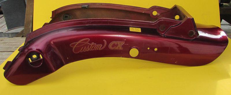 Oem 1983 honda cx650 custom tail piece - vg condition- no cracks - wineberry