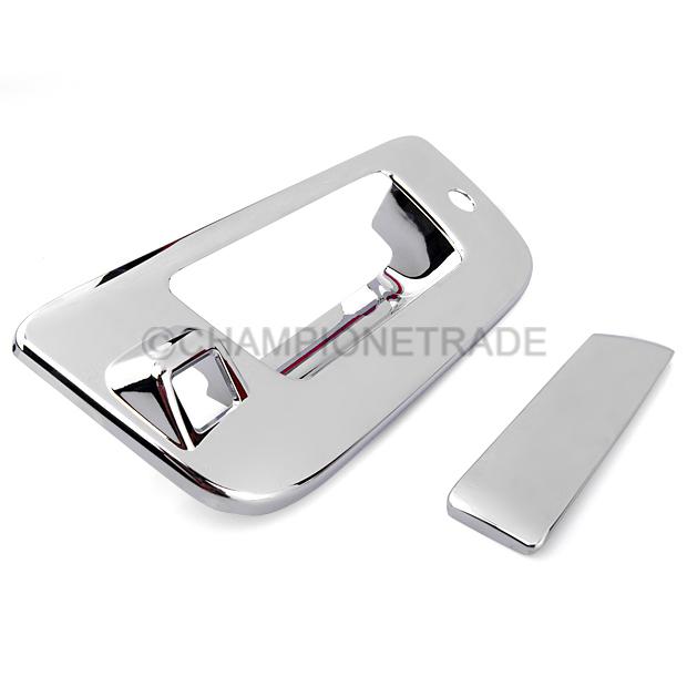 Chrome rear trunk tailgate cover trim w/ camera hole for gmc sierra denali 07-12