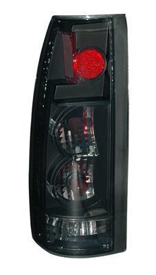 Anzo gen ii euro-style taillights smoke/red lens chrome 1988-1998 chevy c/k 1500