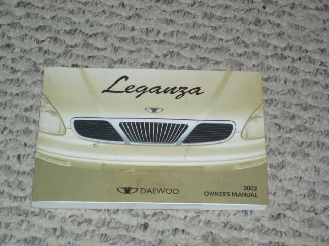 Daewoo leganza owners manual 2002 with free shipping