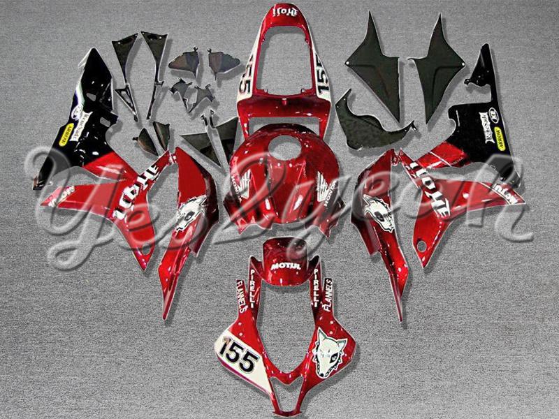 Injection molded fit 2007 2008 cbr600rr 07 08 red black fairing zn811