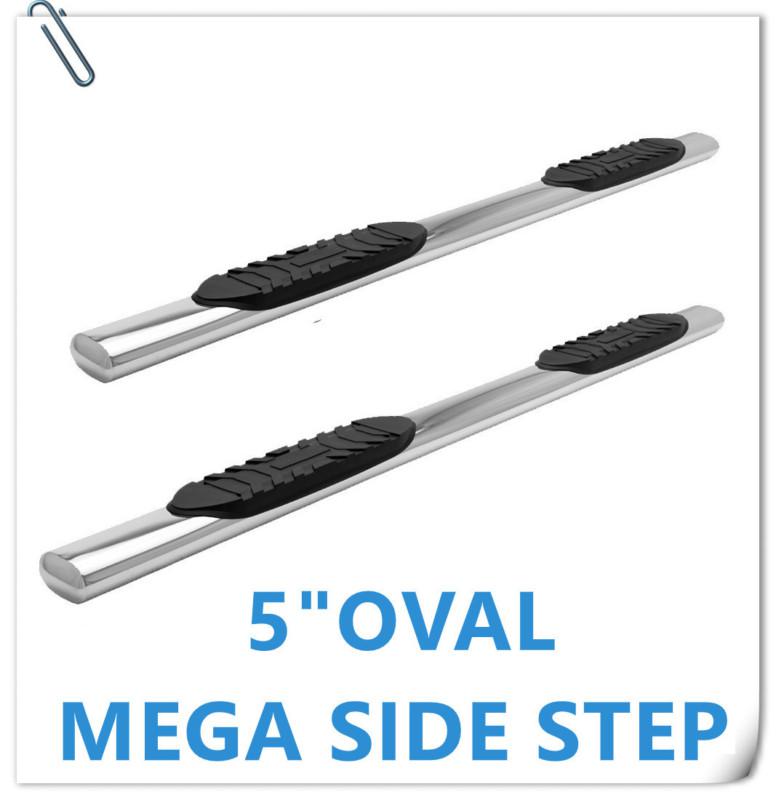 2013 99-13 ford f250/350/450 crew cab 5"oval ss nerf steps bars running boards