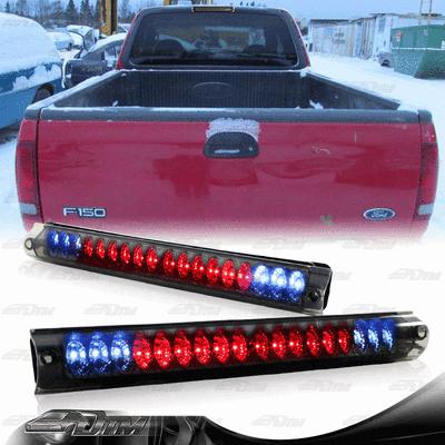 1997-2003 ford f150 chrome housing smoked lens led third 3rd brake light