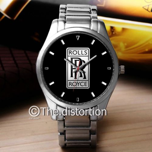 Rolls royce logo sport metal watch - simple luxury masculine watch rare item