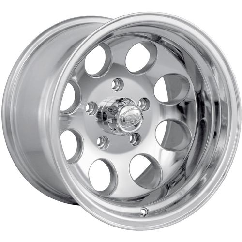 171-7981p 17x9 8x6.5 (8x165.1) wheels rims polished +0 offset alloy bullet