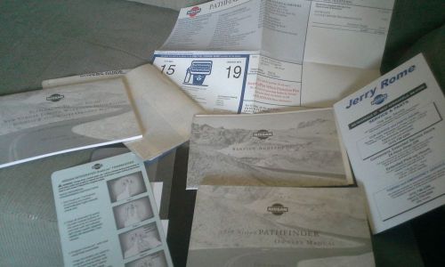 1999 nissan pathfider manuals in billfold