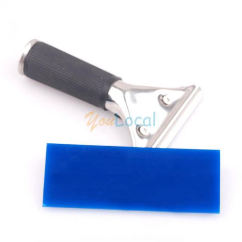 Pro 5&#034; 125mm handle &amp; ultra blue squeegee window tint film tool motor removal