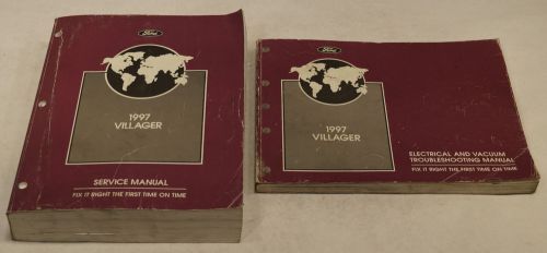 1997 mercury villager van oem service repair manual &amp; wiring diagrams = set