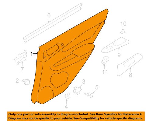 Subaru oem 12-14 impreza-door interior trim panel left 94222fj131wj