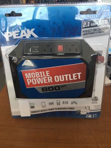 Peak 800 watt mobile power outlet pkc0m08 vehicle to household power pkcomo8