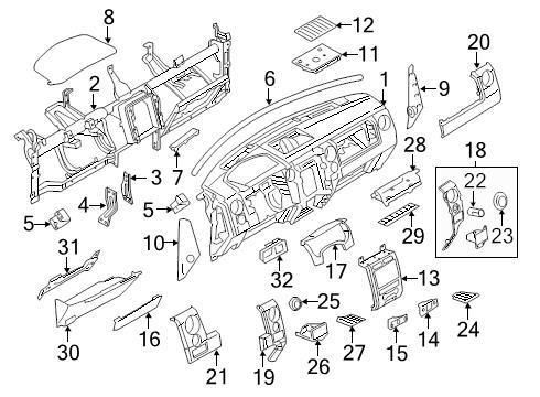 Ford oem instrument panel cover bl3z1504338ja image 18