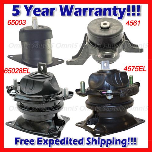 L880 fits: 2012 honda crosstour 3.5l engine motor &amp; trans mount set 4pcs