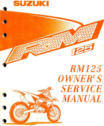 2000 suzuki rm125 motocross motorcycle owners service manual -rm 125