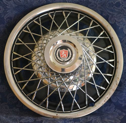 Vintage peugeot hub cap/wheel cover with logo, 14&#034;, 1960s-70s