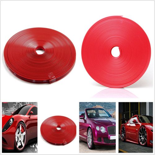 1 x 7 m red car wheel hub rim edge protector ring guard tape rubber for cadillac