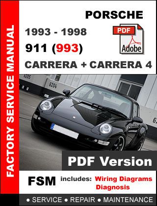 Porsche 911 carerra 993 1993 1994 1995 1996 1997 1998 workshop service manual