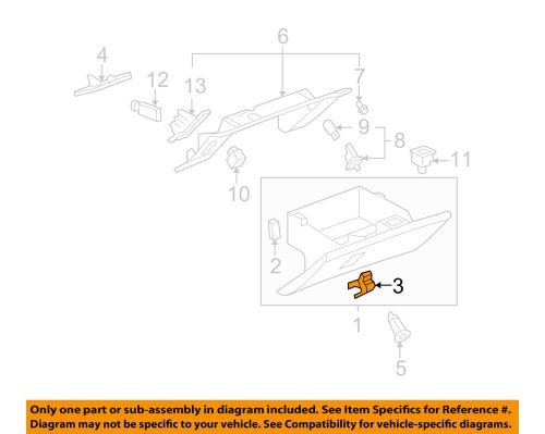 Chevrolet gm oem 05-13 corvette glove box-handle 15924033