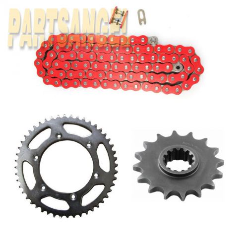 Red o-ring chain sprocket kit suzuki gsx-r600 gsx r600 2001-2005 2002 2003 2004