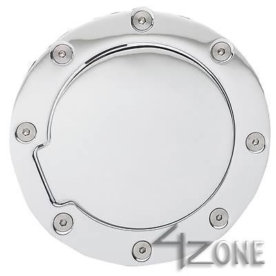 Billet chrome gas door w/ magnet expedition navigator customize lock