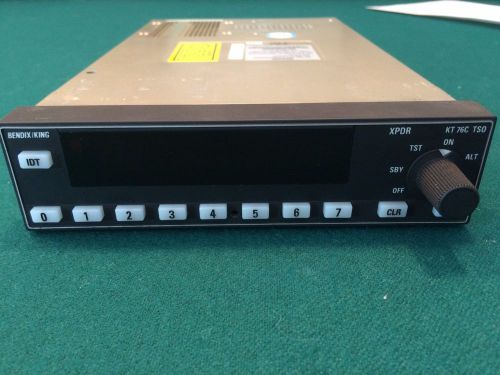 Bendix king kt-76c digital transponder 066-01156-0101 clean w. faa-8130-3