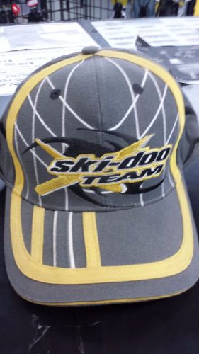 Bombardier ski-doo team grey/yellow hat