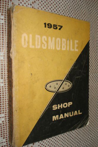 1957 oldsmobile shop manual service book original rare gm repair manual