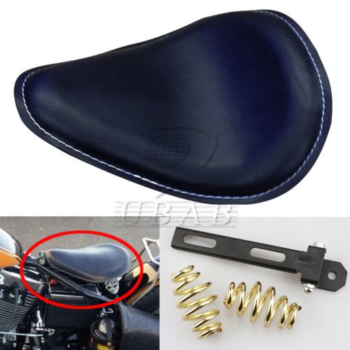 3&#034; motorcycle sportster chopper bobber custom solo golden spring bracket seat