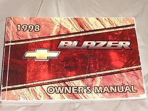 1998 chevrolet chevy blazer owner&#039;s manual