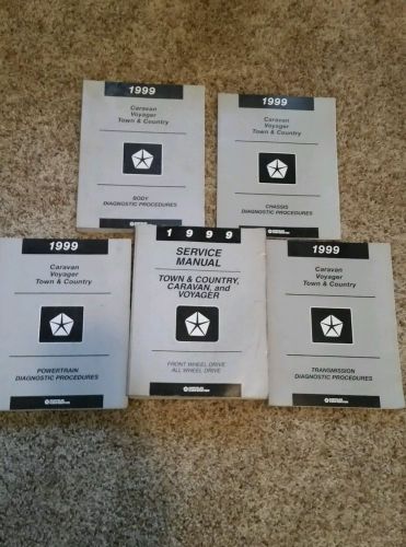 5 1999 dodge caravan, plymouth voyager, chrysler town &amp; country service manuals