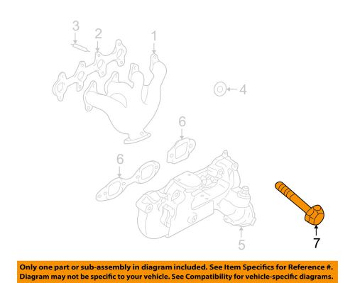 Gm oem manifold-exhaust-exhaust manifold bolt 12552096