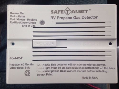 Safe t alert 40-442-p brand new rv proprane gas detector new/w warranty card