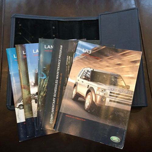 2008 land rover lr3 owners manual set with case land rover oem