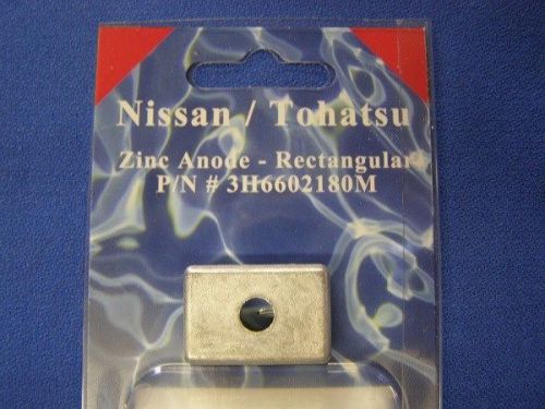 3h6-60218-0 tohatsu outboard zinc anode, rectangular