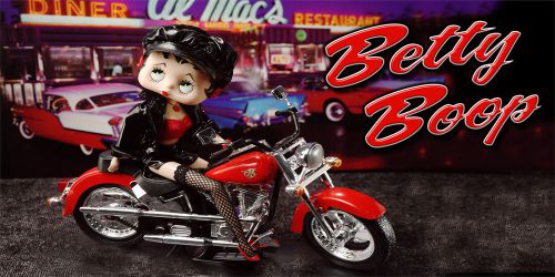 Motorcycle racing motocross yamaha honda suzuki garage banner - betty boop diner