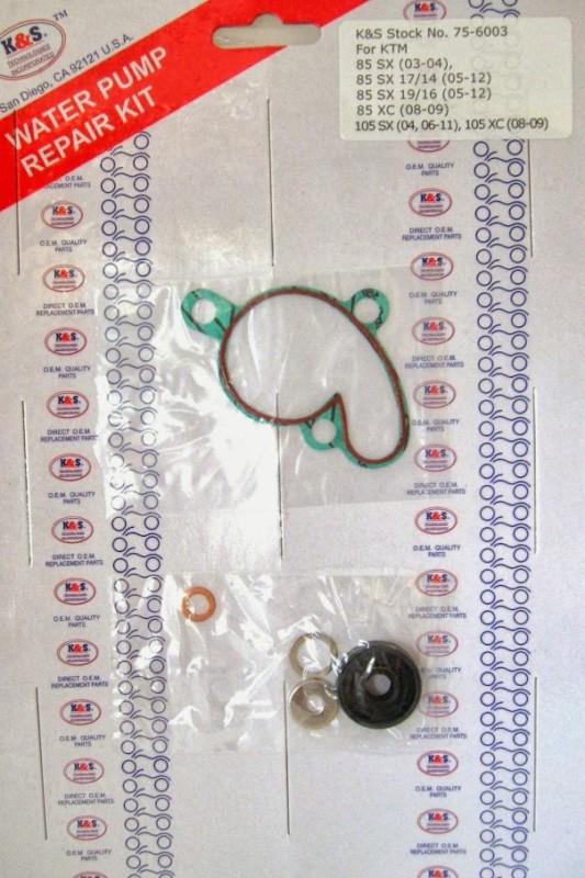 Ktm 85sx/xc 105sx/xc 2003-2011 water pump repair kit k&s 75-6003