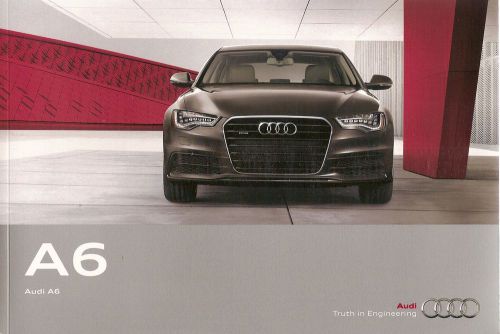 2012 audi a6  ~  5 models (see below)  44 page brochure