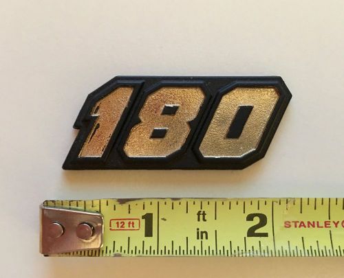 83-85 yamaha riva 180 xc180 side cover &#034;180&#034; emblem 25g-21781-00