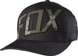 Fox racing sole reason mens flexfit hat black sm/md