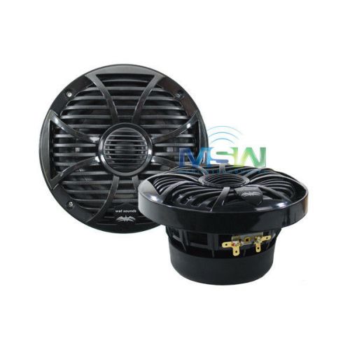 Wet sounds sw-650-b 6-1/2&#034; 2-way marine boat speakers black 6.5&#034; sw-650b sw650b