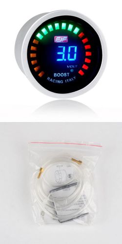 Blue 52mm 2&#034;  boost gauges meters  digital displayed -1~3bar boost car smoke